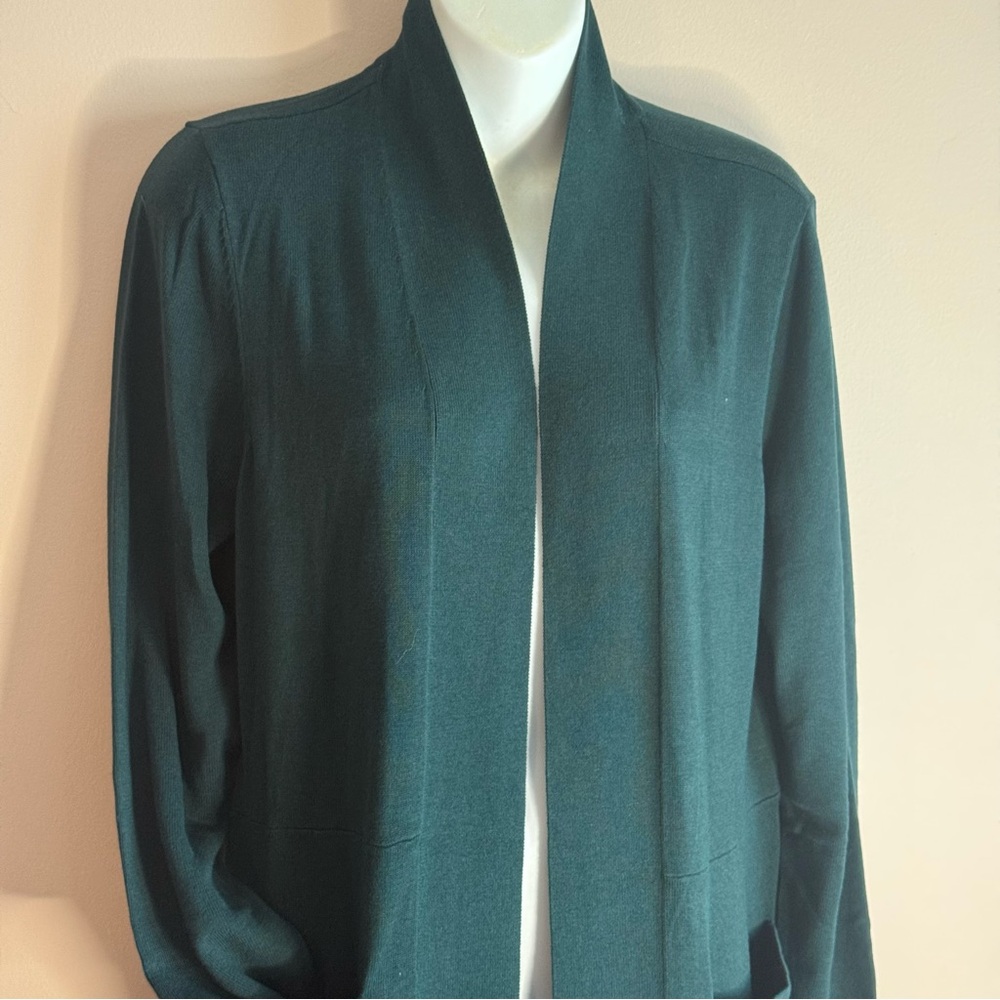 IZAACMIZRAHILIVE! Dark Green Cardigan With Pockets NWT - Picture 3 of 9